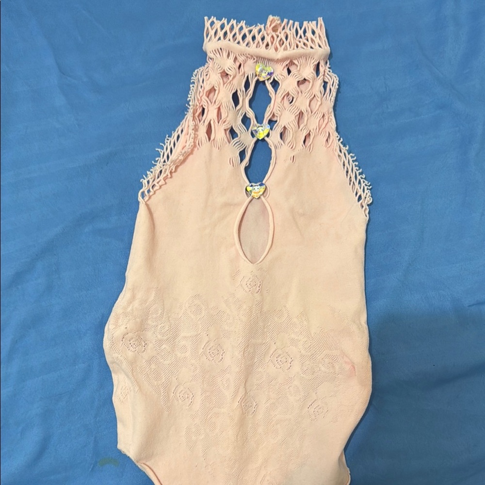POSTER GIRL Pink Bodysuit Top